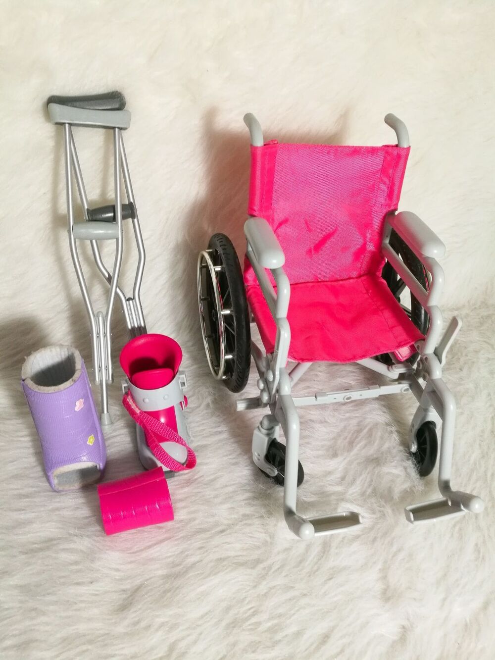 18" Doll AG wheelchair casts crutches